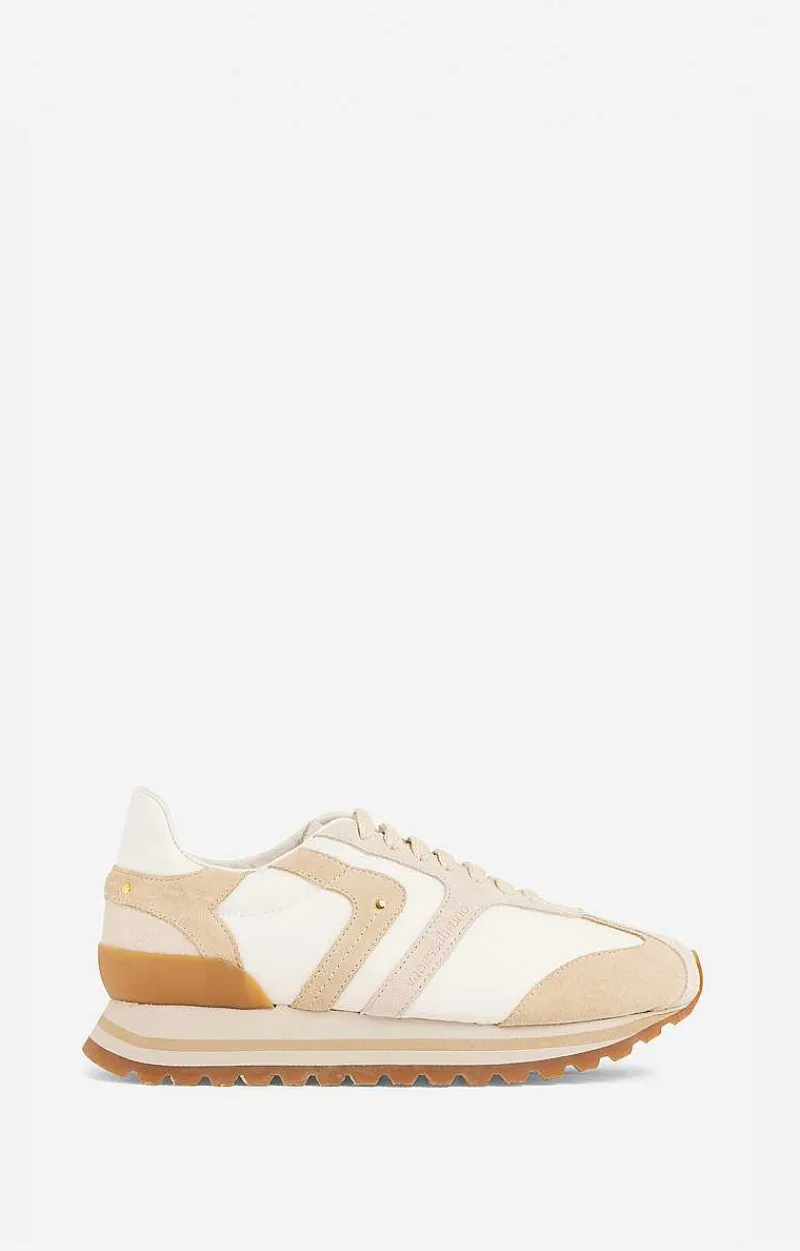 Faye Running Sneakers In Leather & Canvas>Vanessa Bruno Hot