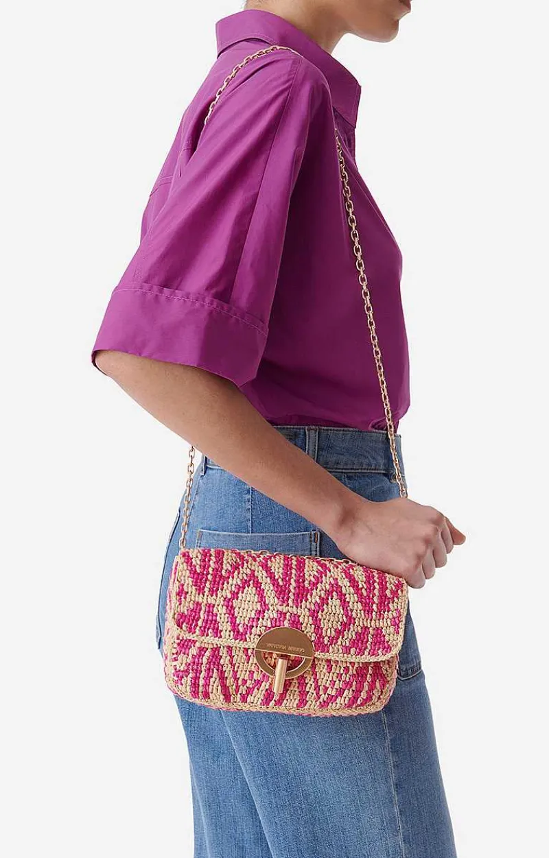 Raffia Small Moon Bag>Vanessa Bruno Clearance