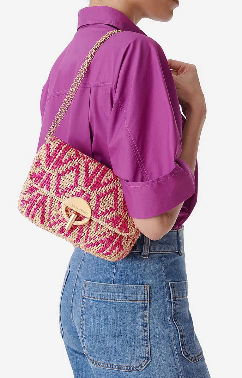 Raffia Small Moon Bag>Vanessa Bruno Clearance