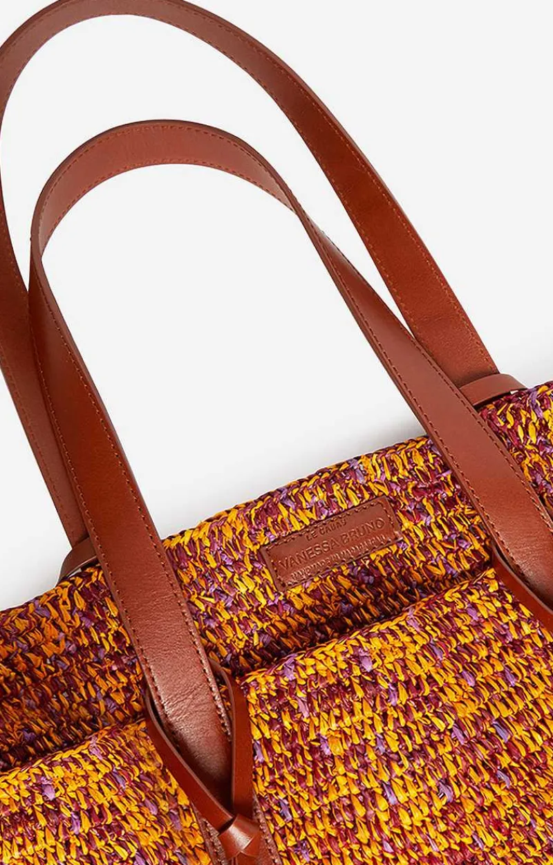 Raffia L Cabas Tote>Vanessa Bruno Hot