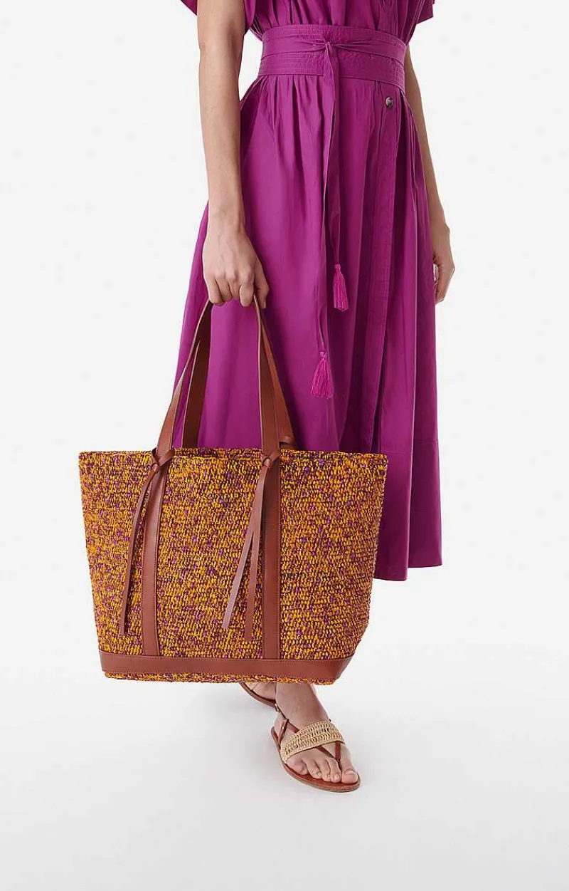 Raffia L Cabas Tote>Vanessa Bruno Hot