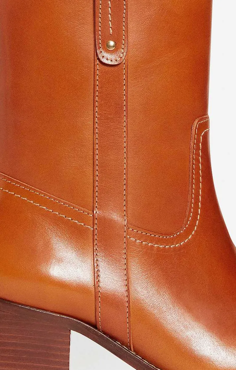 Leather Ankle Boots In Vegetable-Tanned Leather>Vanessa Bruno Outlet